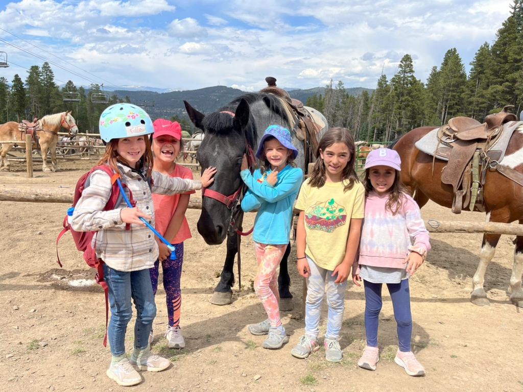 kids horseback riding in breckenridge