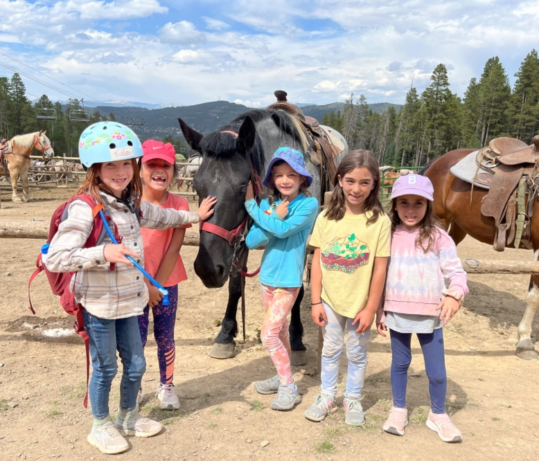 kids horseback riding in breckenridge