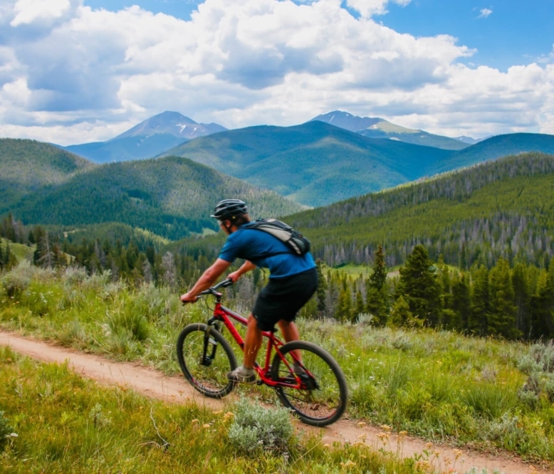 mountain biking trail breckenridge