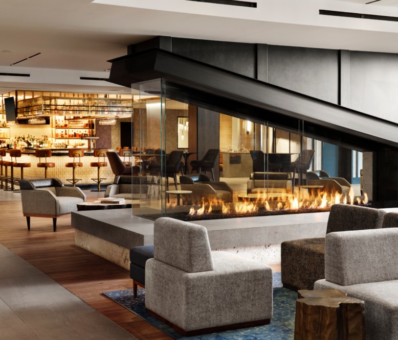 hotel alpenrock lobby in Breckenridge